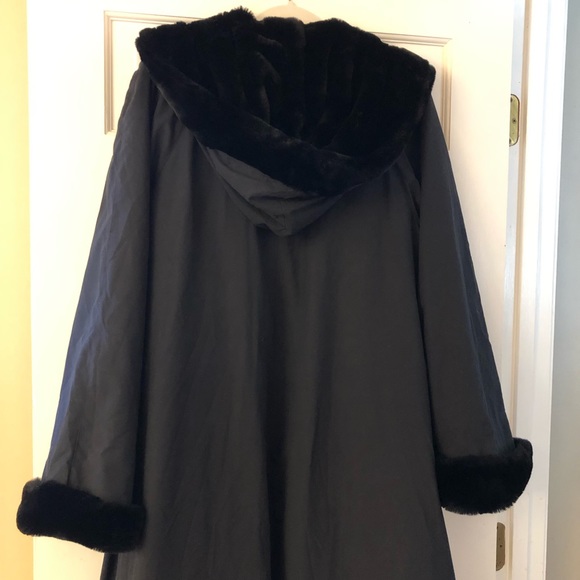 Searle Jackets & Blazers - Searle Blatt Studio Hooded Faux Fur Lined Coat